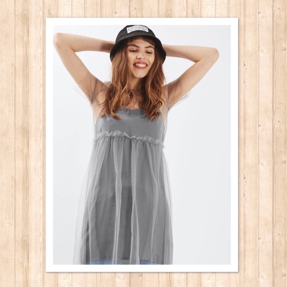 Overlay Mesh Midi Dress - Picture 2 of 3